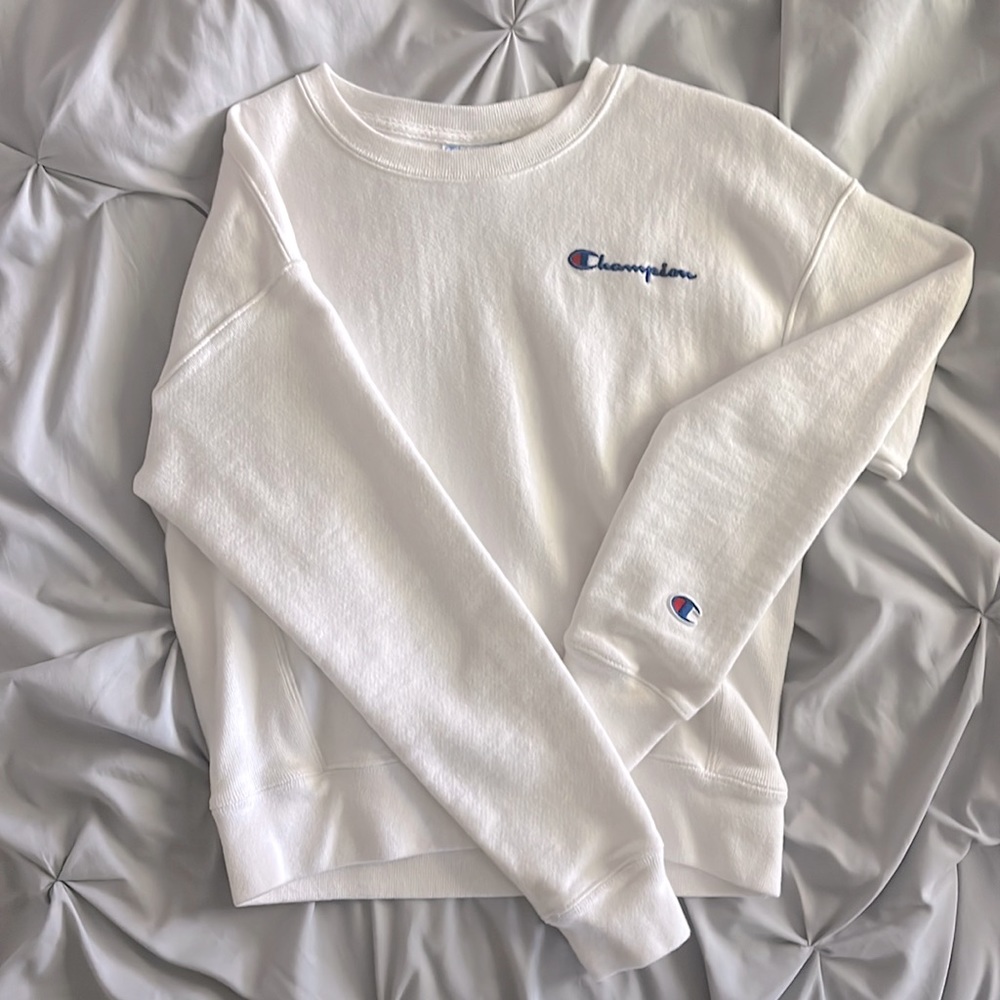 CHAMPION: Women’s XS “Reverse Weave®” Crewneck white